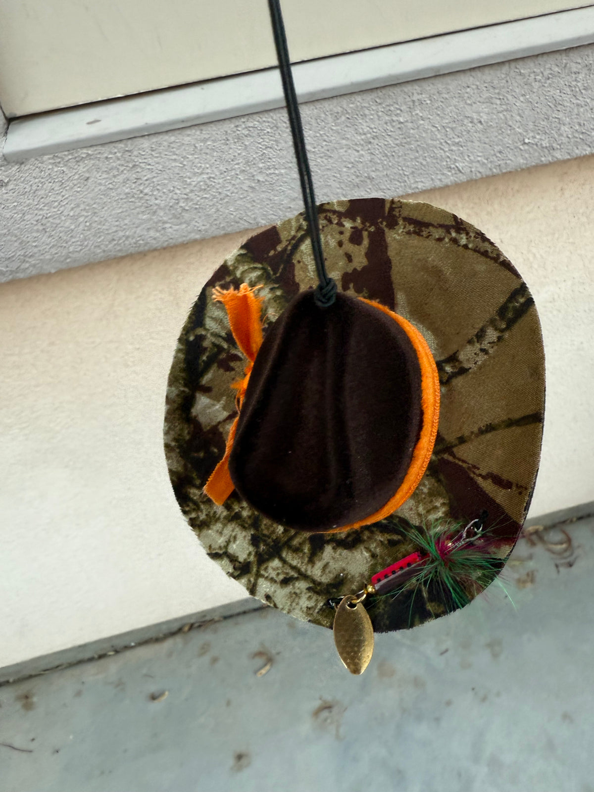 Dunk hunt camo hat rearview mirror charm