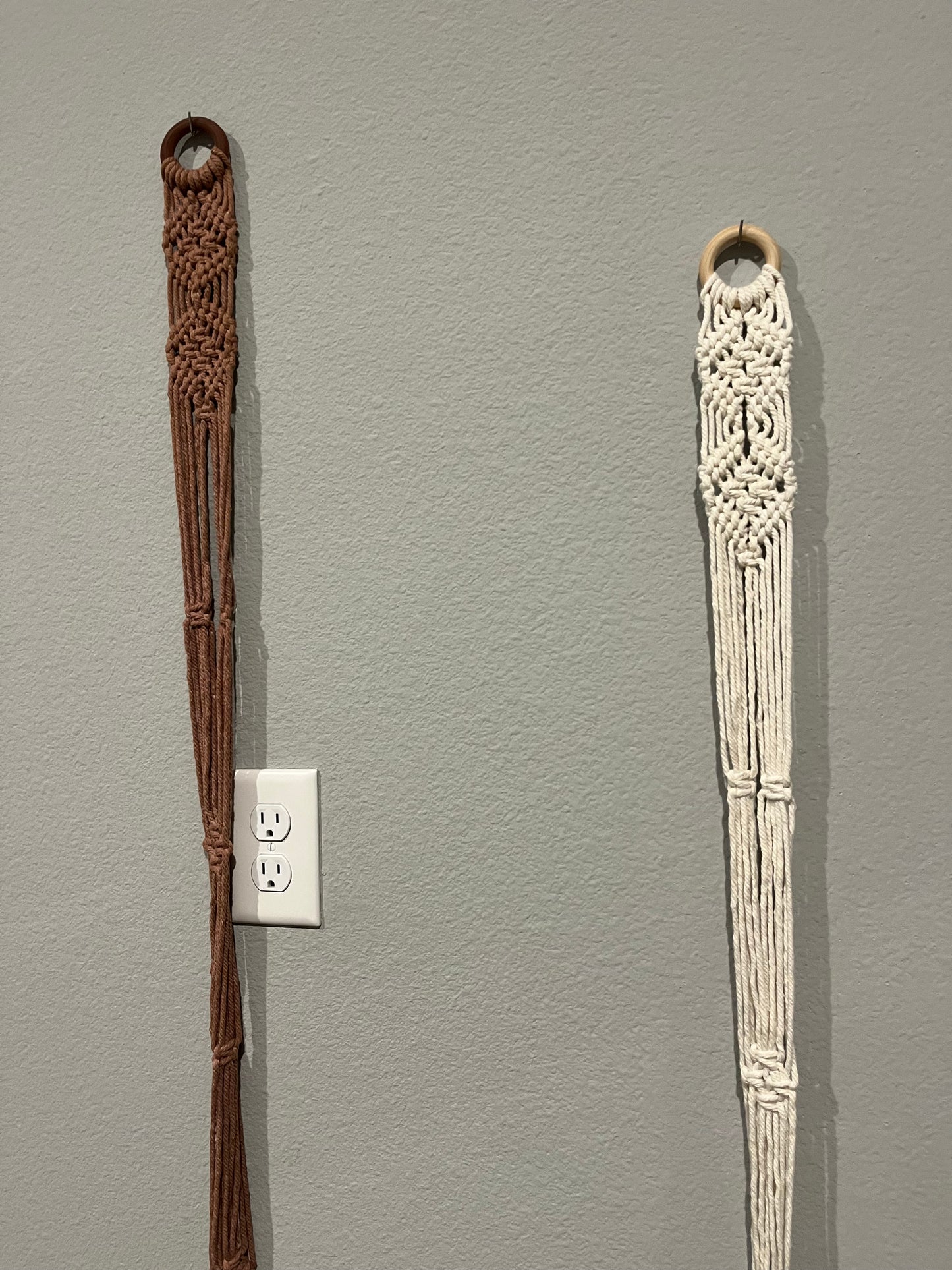 Macrame 3 hat hanger for wall