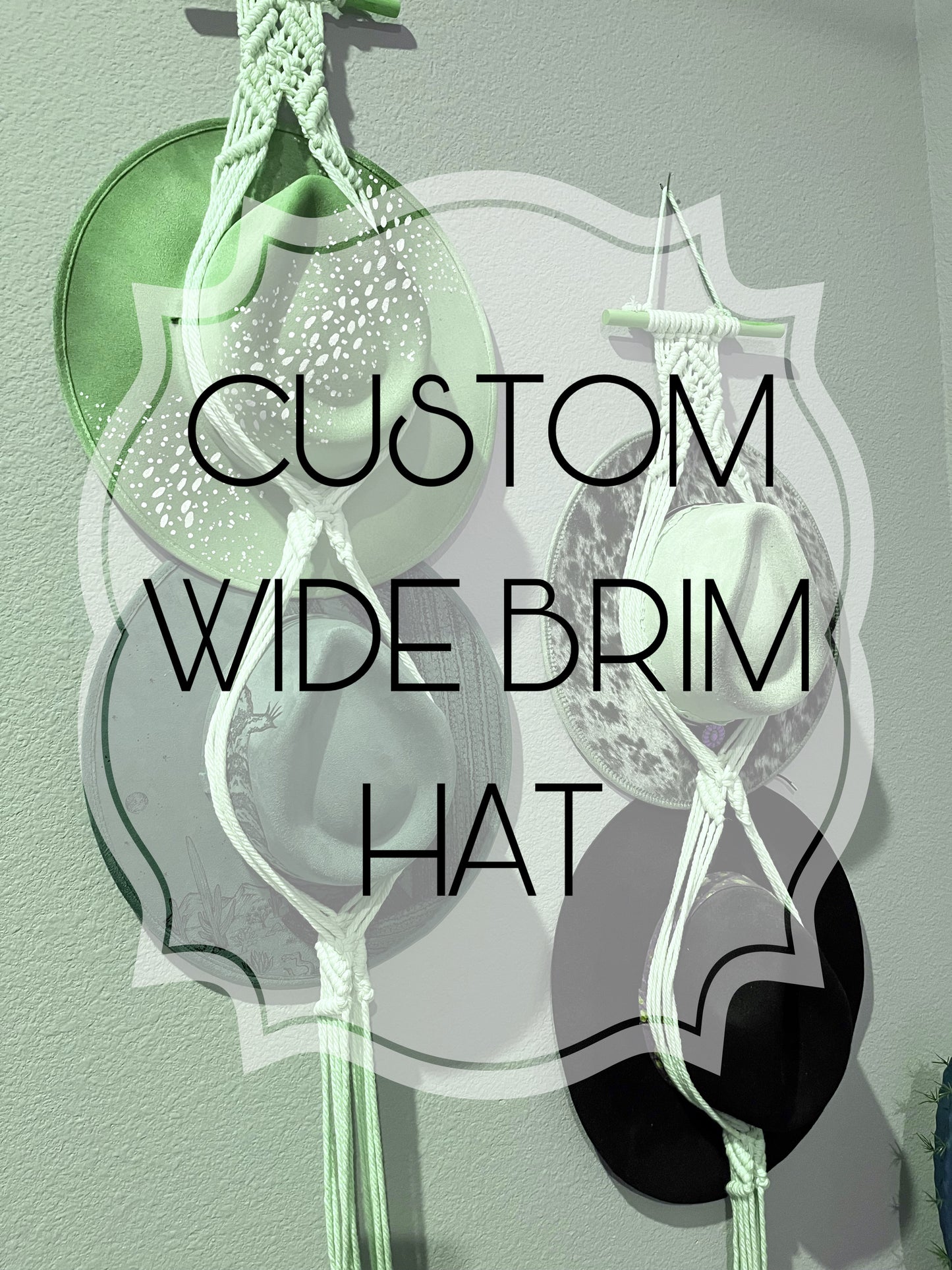Custom design wide brim rancher fedora cowboy panama hat