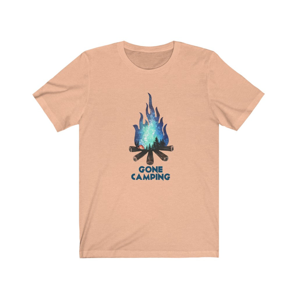 Gone camping fire Unisex Jersey Short Sleeve Tee shirt