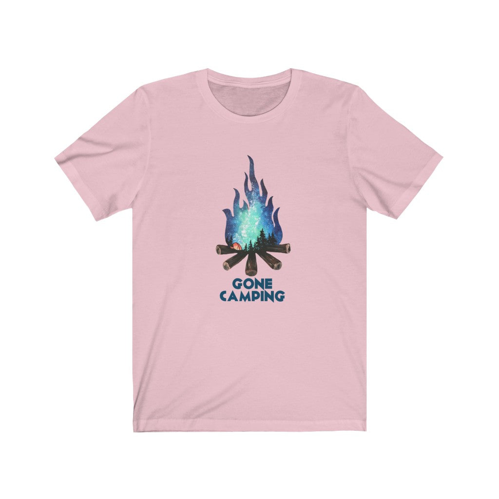 Gone camping fire Unisex Jersey Short Sleeve Tee shirt
