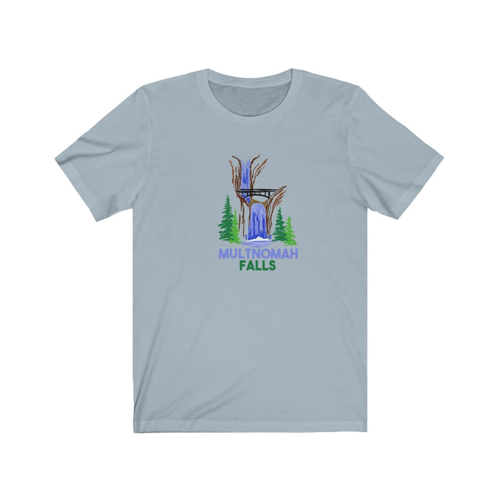 Multnomah falls Unisex Jersey Short Sleeve Tee shirt