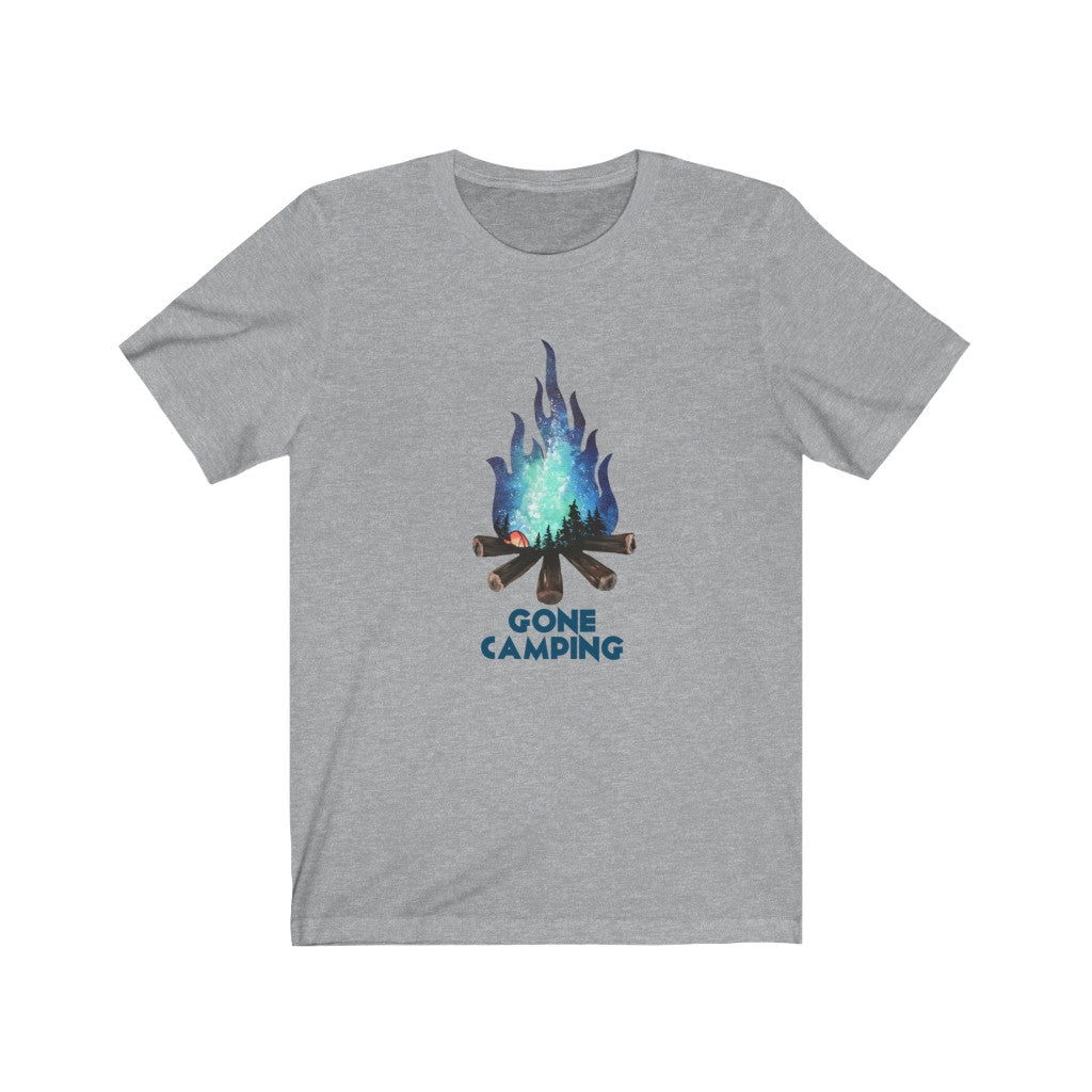 Gone camping fire Unisex Jersey Short Sleeve Tee shirt
