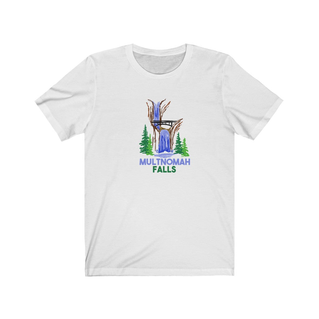 Multnomah falls Unisex Jersey Short Sleeve Tee shirt