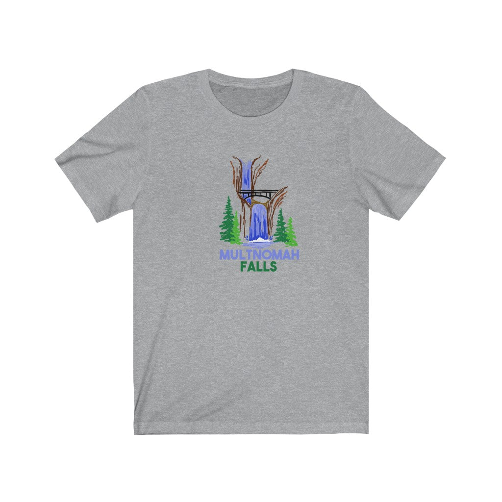 Multnomah falls Unisex Jersey Short Sleeve Tee shirt