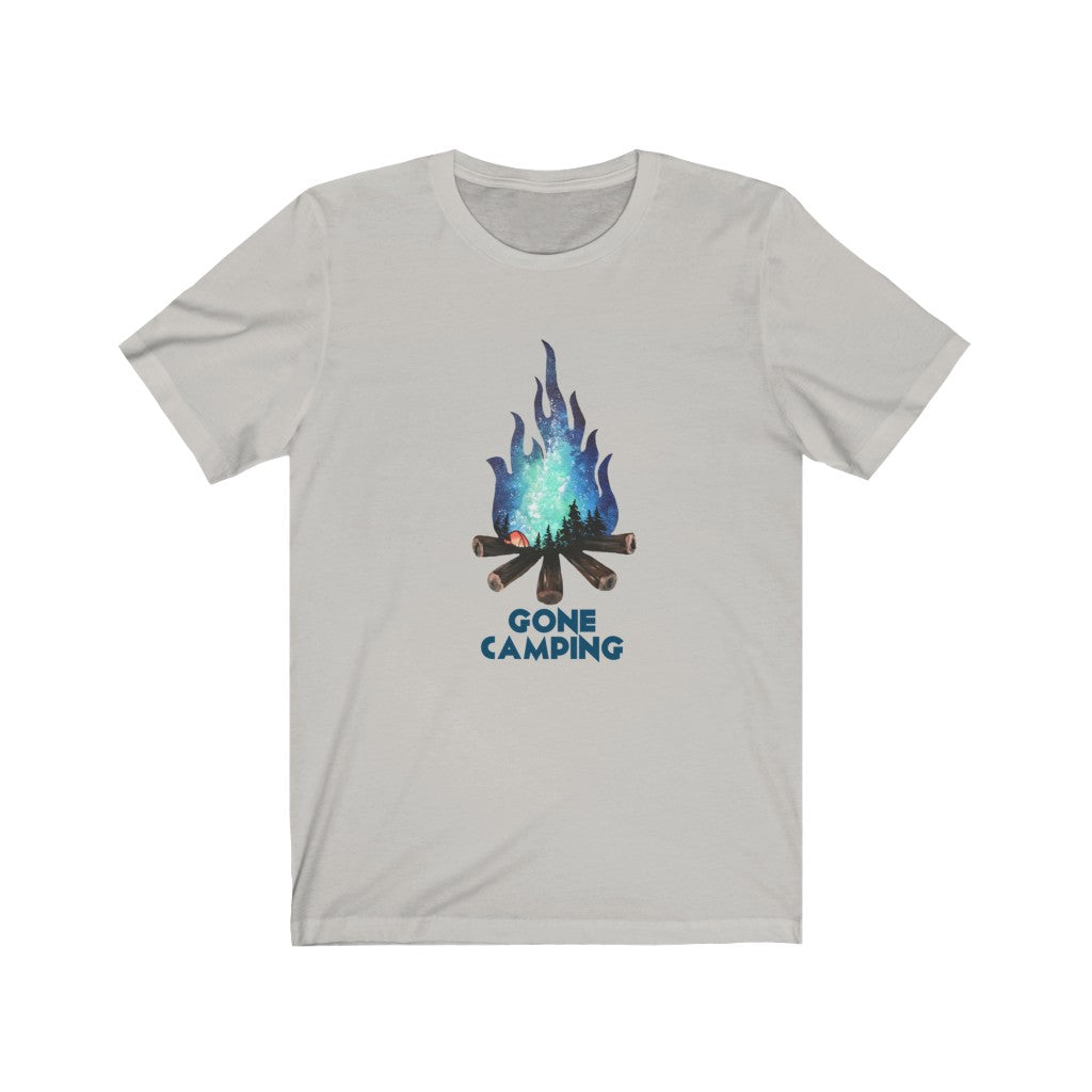 Gone camping fire Unisex Jersey Short Sleeve Tee shirt