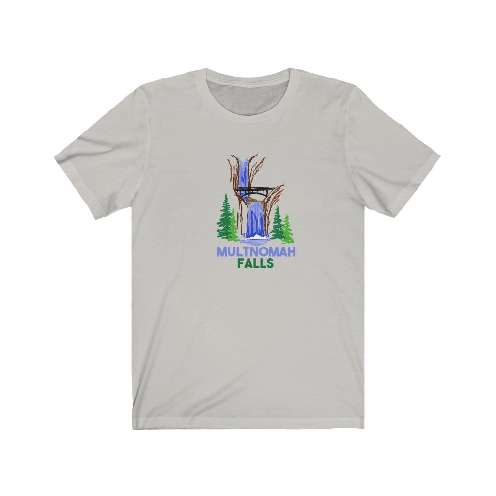 Multnomah falls Unisex Jersey Short Sleeve Tee shirt