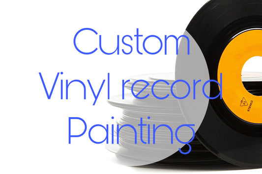 Custom vinyl record painting