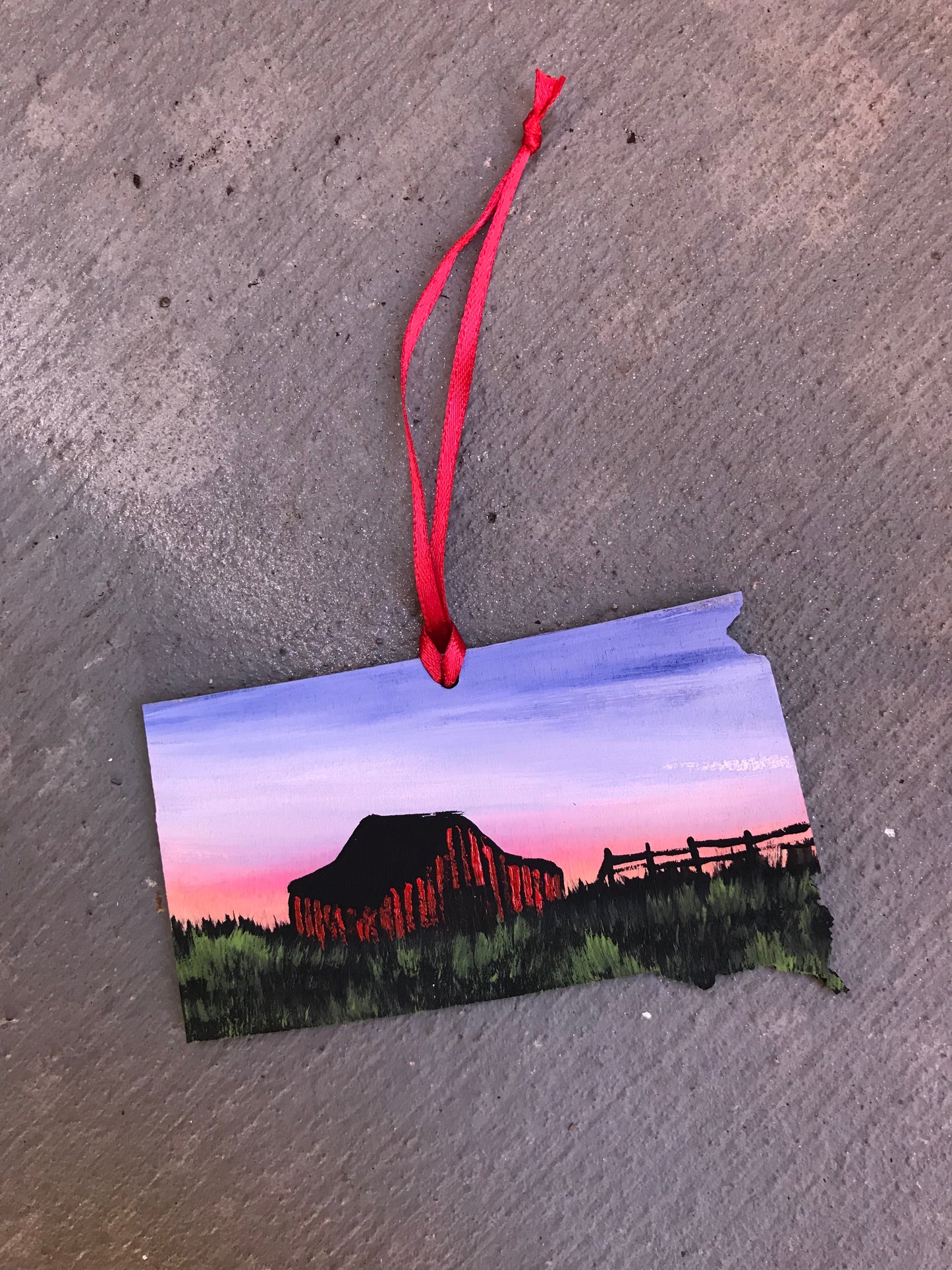 South dakota farm ornament