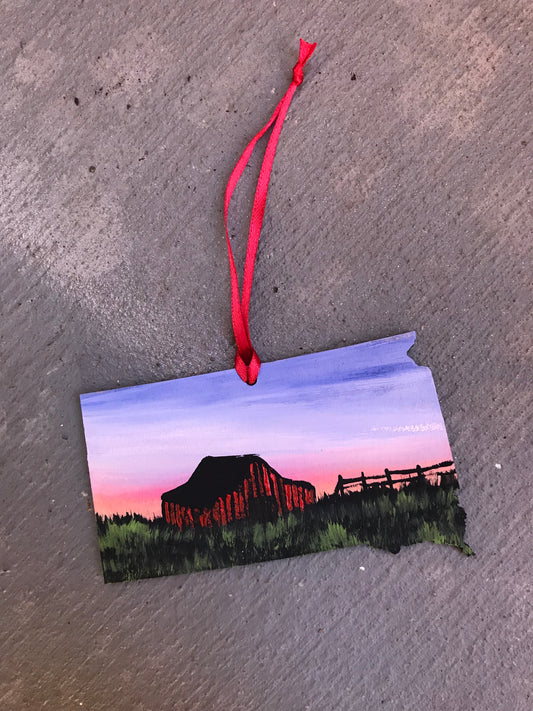 South dakota farm ornament