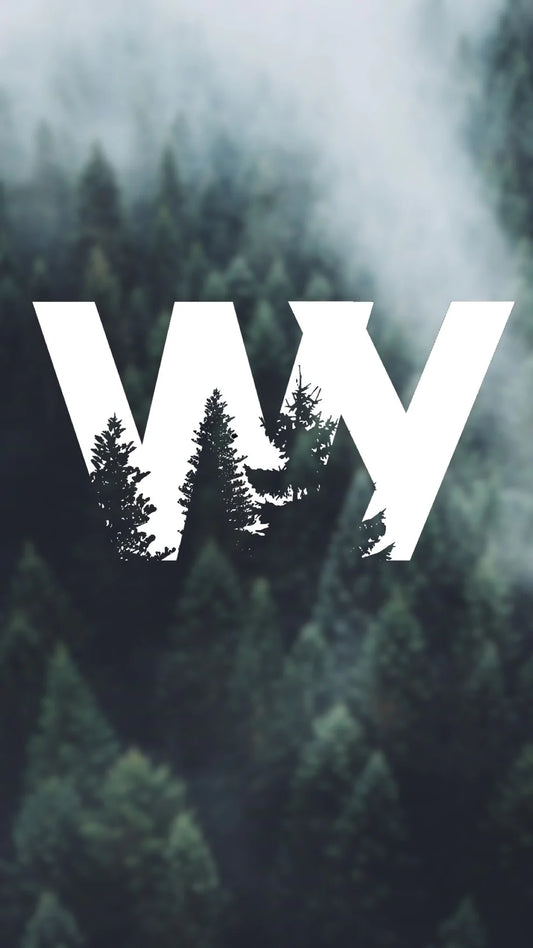 Wyoming WY tree vinyl transfer decal