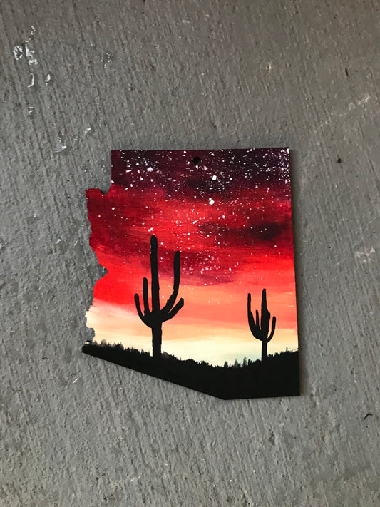 Arizona saguaro cactus ornament