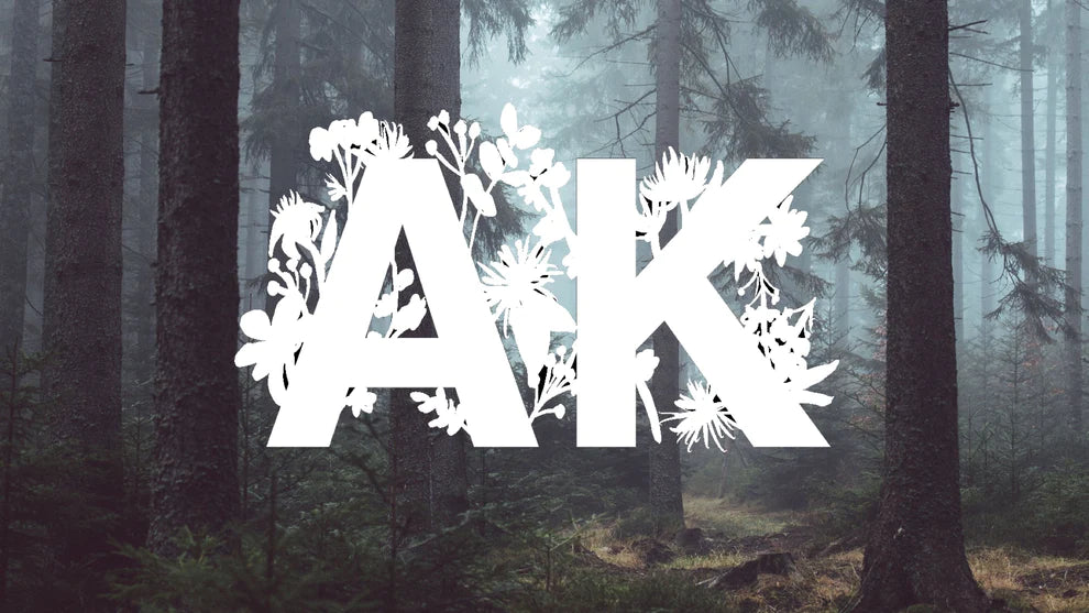 Alaska AK floral vinyl transfer decal