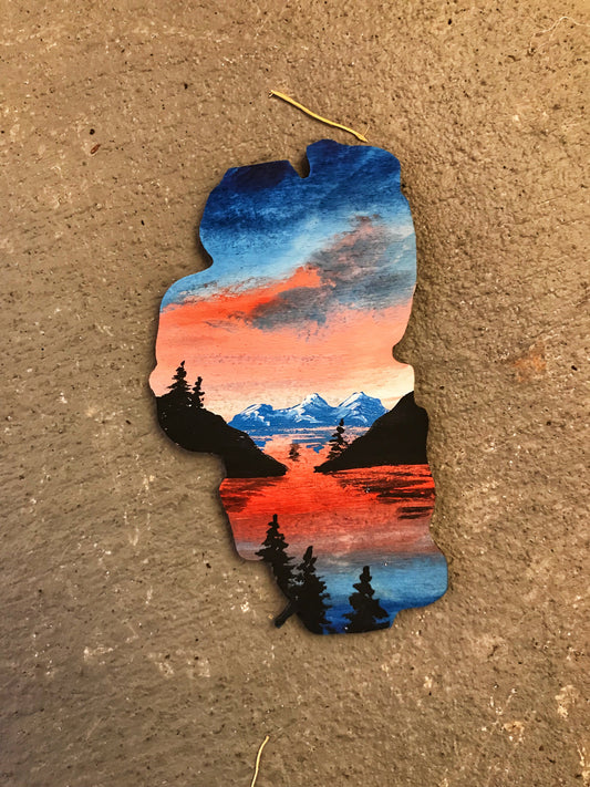 Lake Tahoe emerald bay ornament