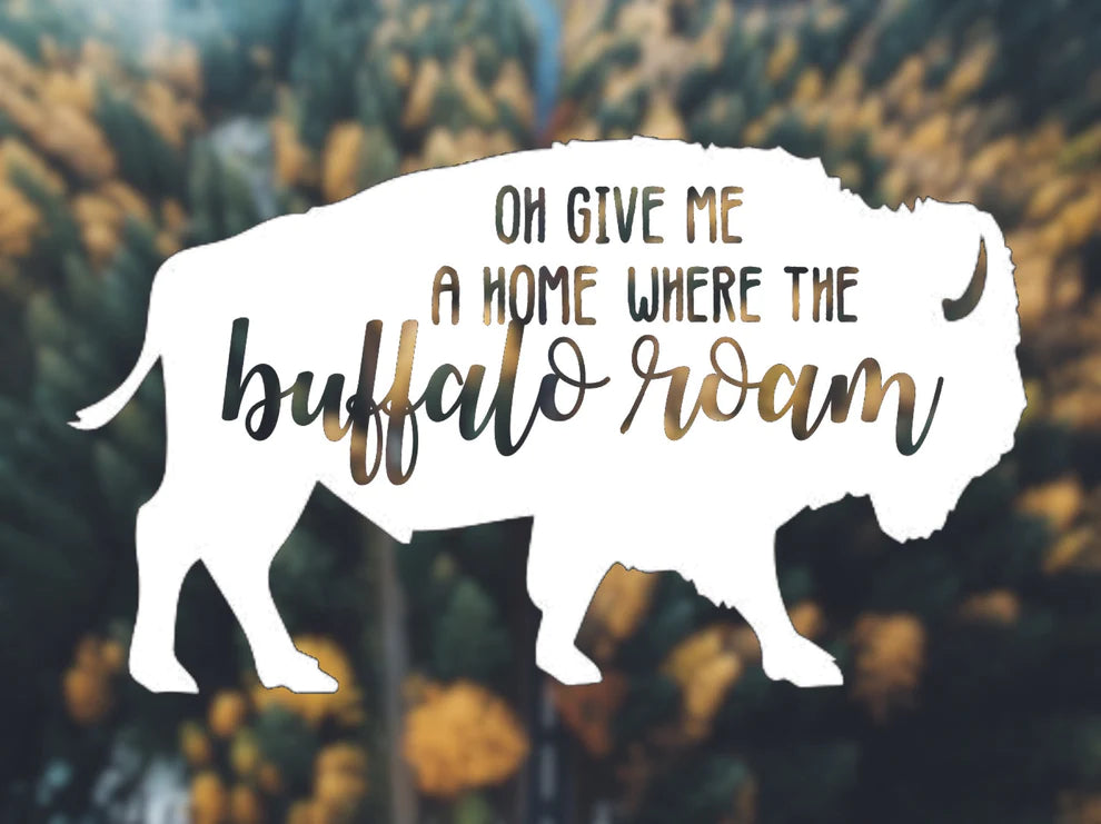 Buffalo vinyl transfer decal