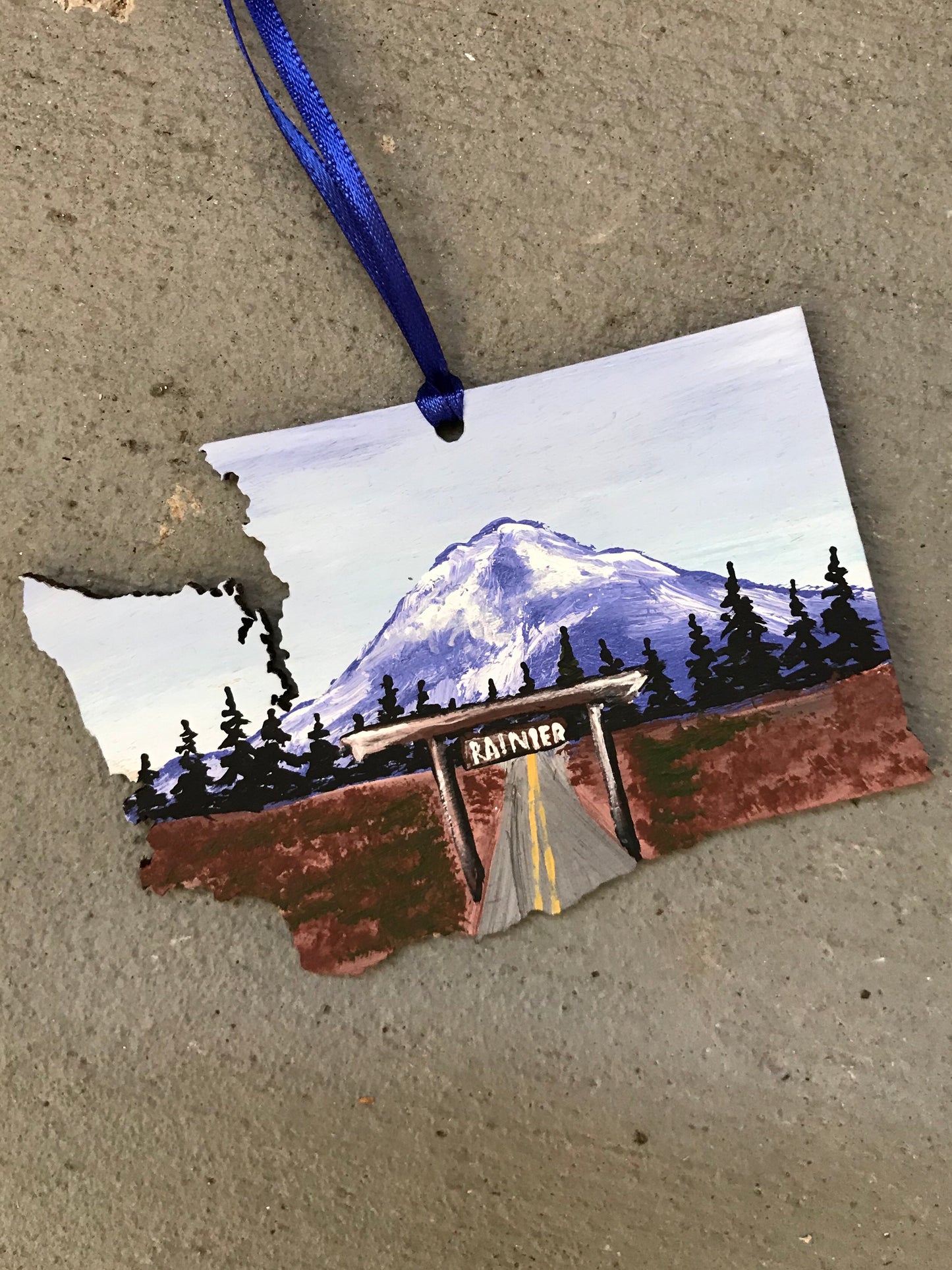 Washington mt Rainier ornament