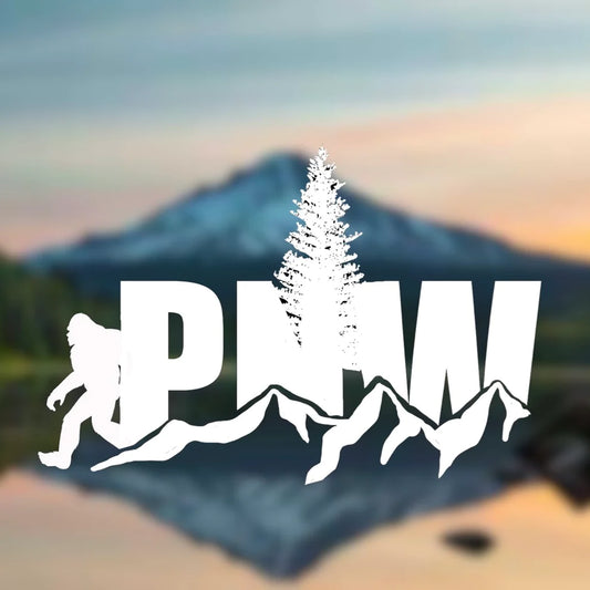 PNW Bigfoottransfer decal
