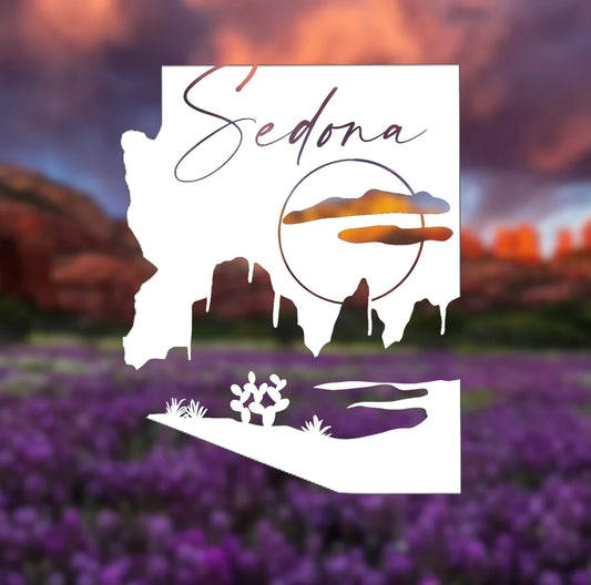 Sedona arizona state vinyl transfer decal