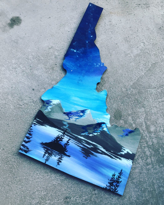 Idaho cutout painting