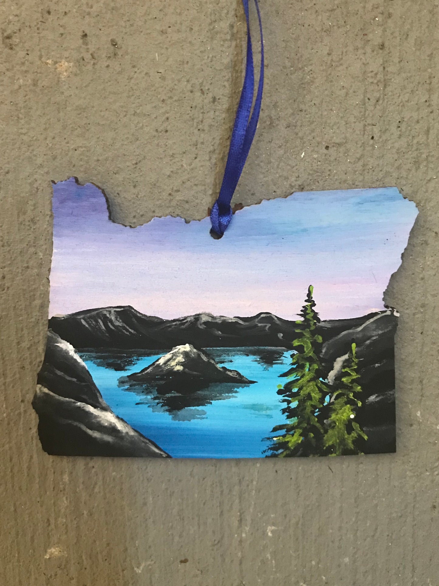 Crater lake Oregon ornament
