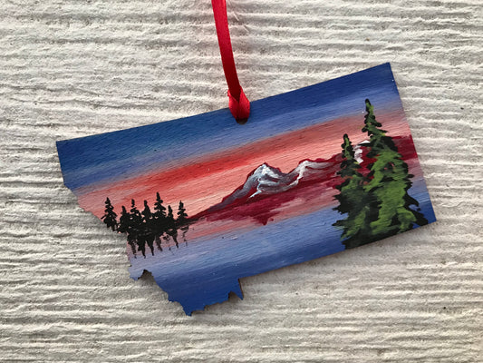 Montana Flathead lake ornament