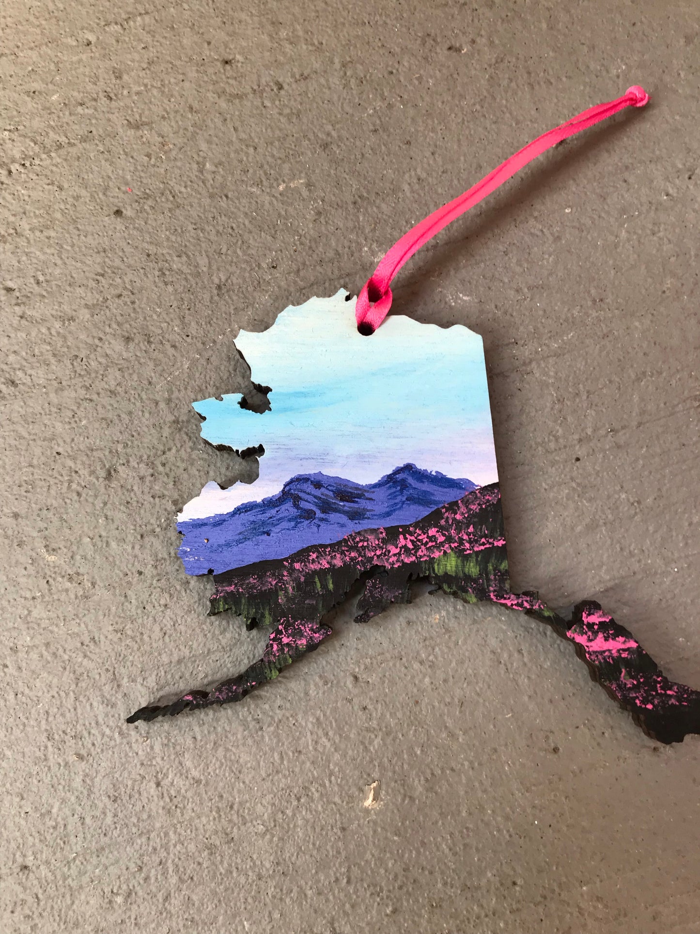 Alaska wildflowers ornament