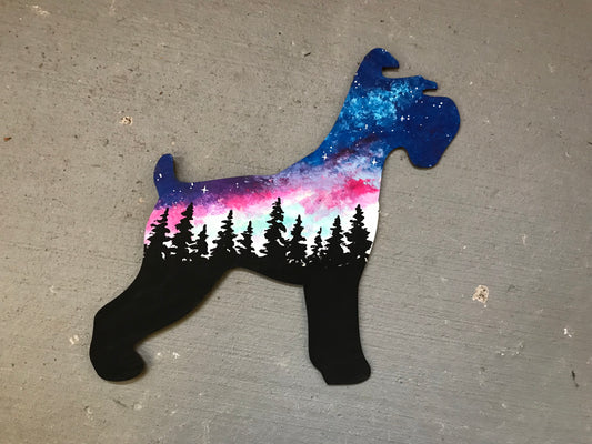 Galaxy schnauzer painting