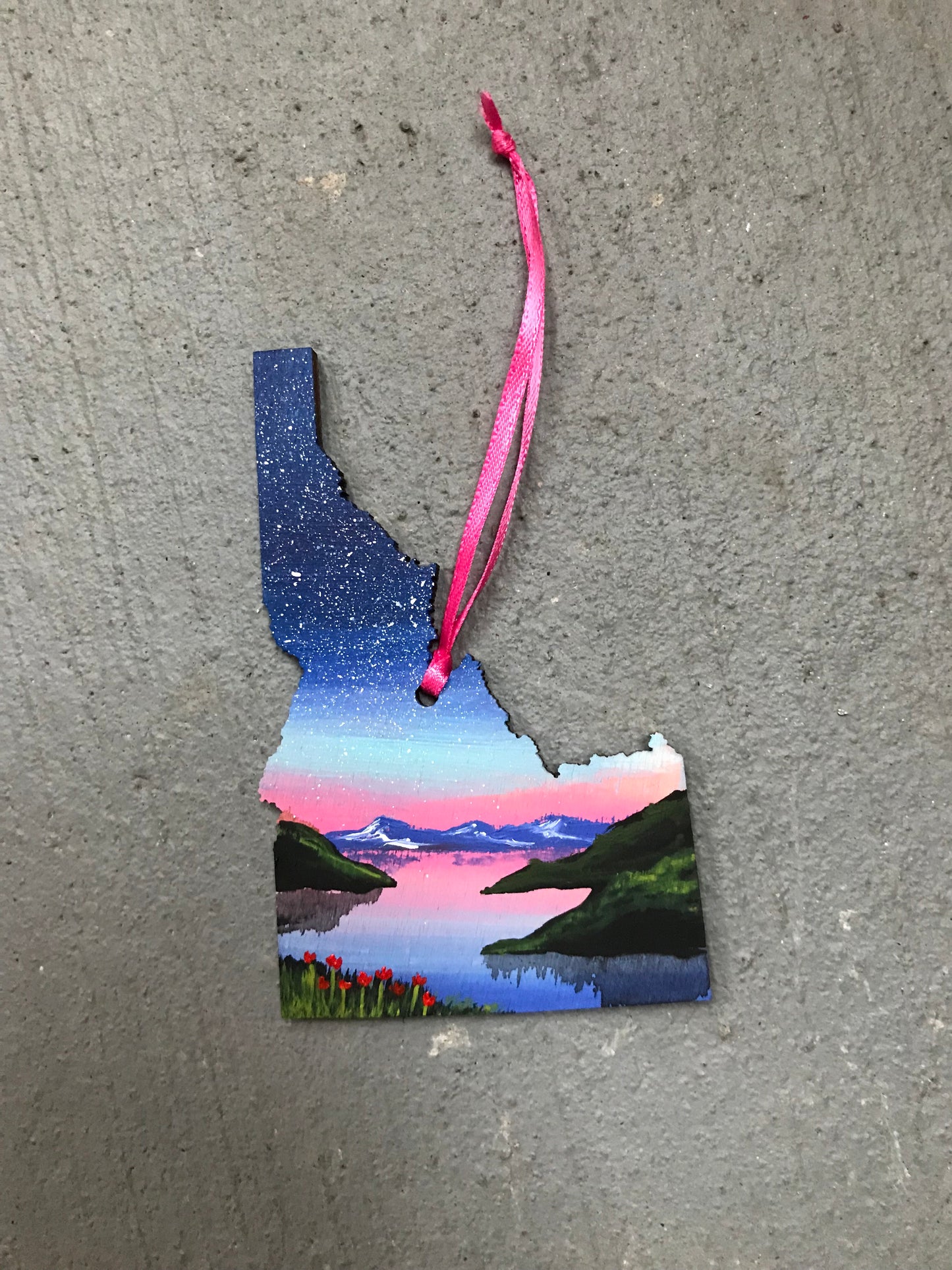 Idaho lake coeur d Alene ornament