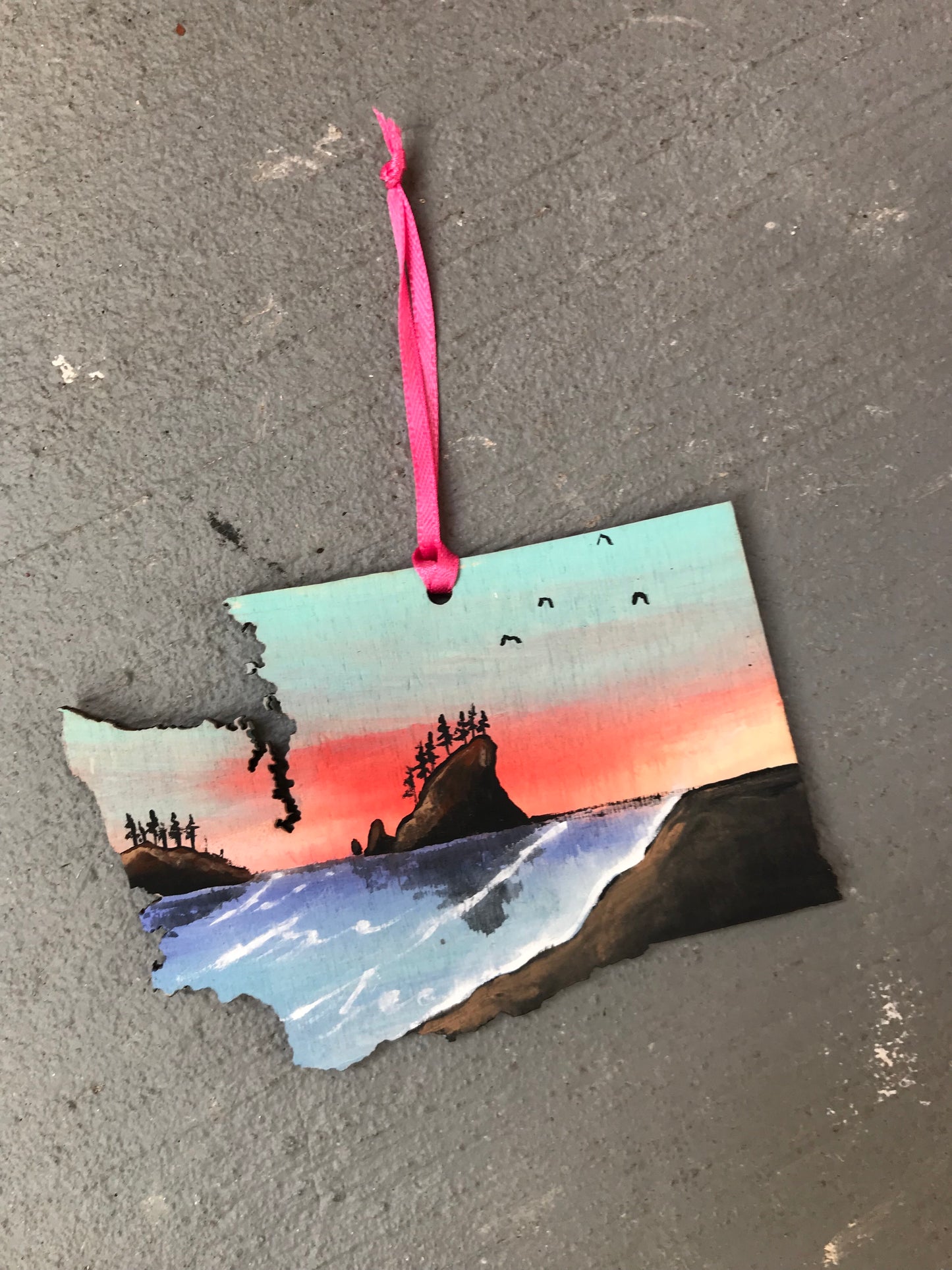 Washington Rialto beach ornament
