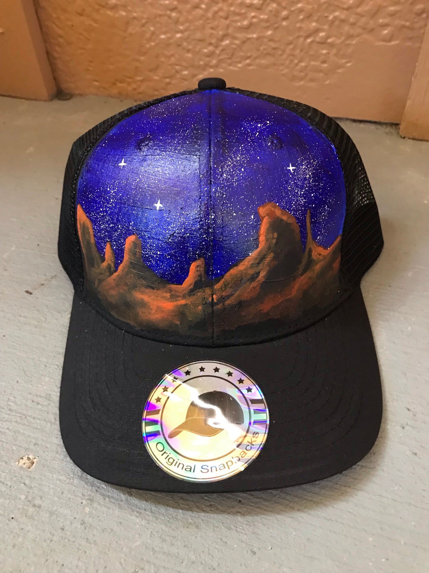 Blue sky red rock hat
