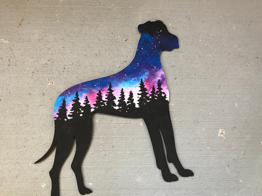 Galaxy Great Dane painting