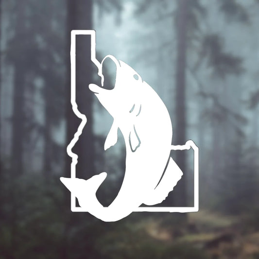Idaho bass fish vinyl transfer decal