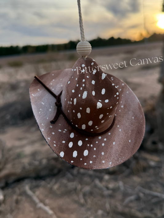 Deer fawn hat rearview mirror charm