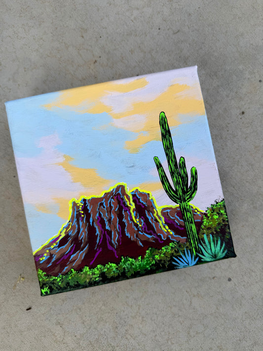 Neon superstitions canvas original painting