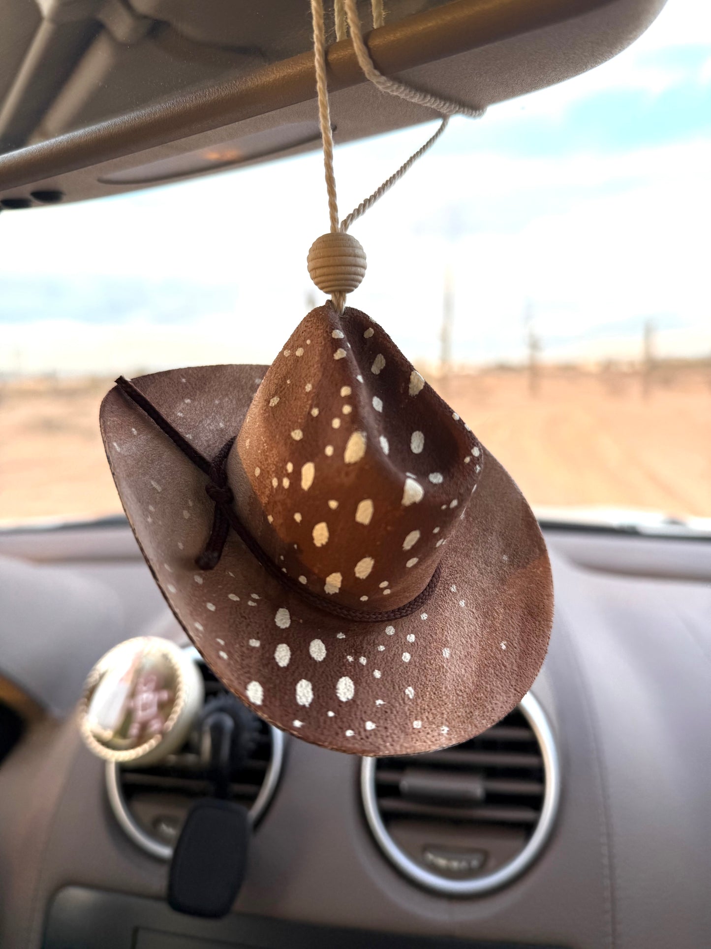 Deer fawn hat rearview mirror charm