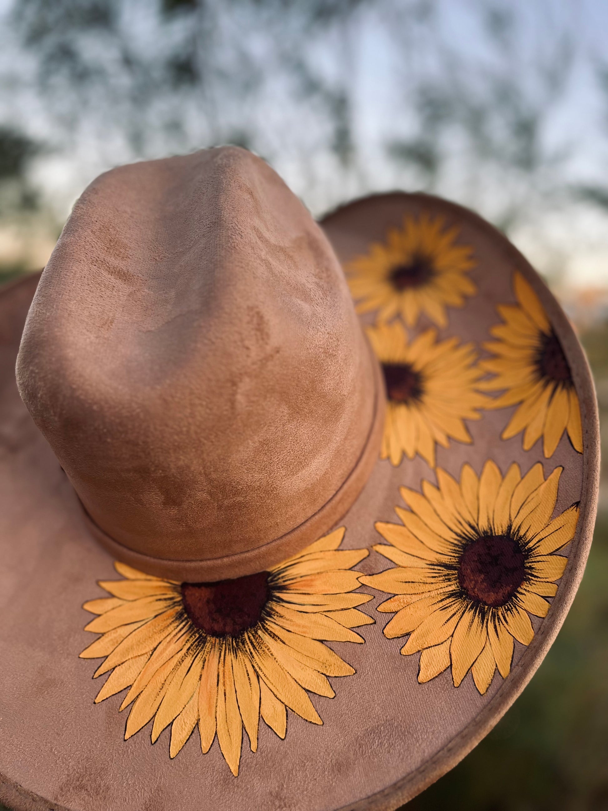 Wide Brim Sunflower Hat