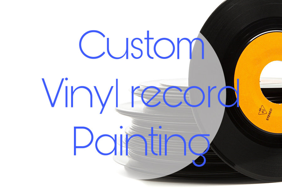 Custom vinyl record painting