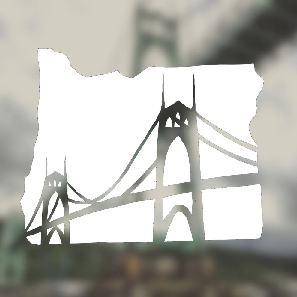 Oregon St. John’s bridge vinyl transfer decal