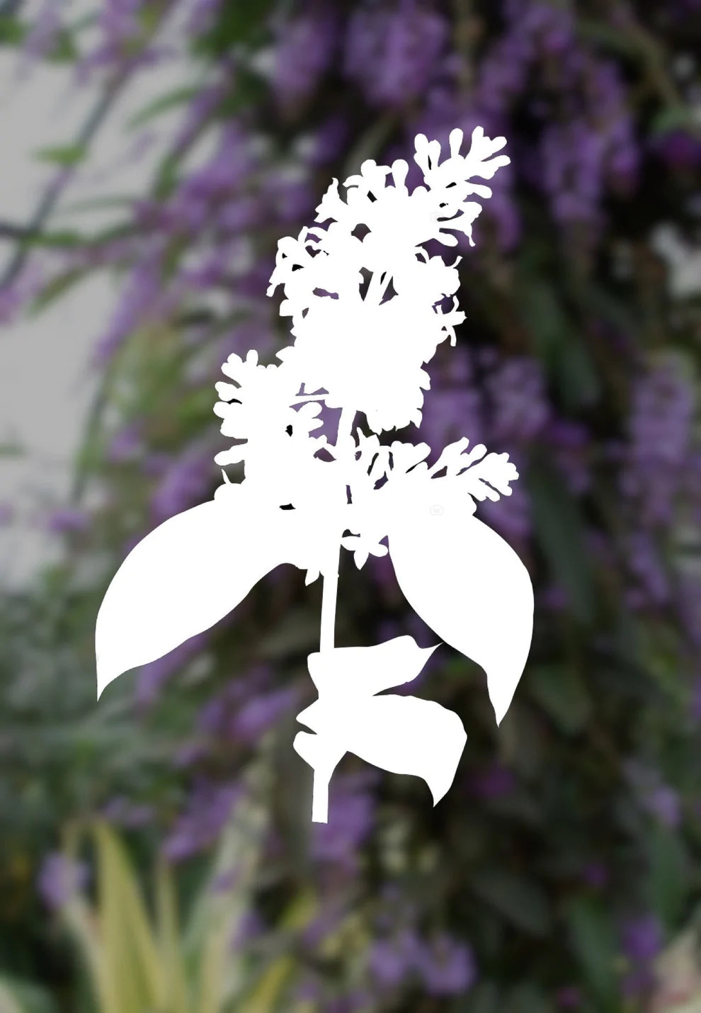 Lilac flower vinyl transfer decal
