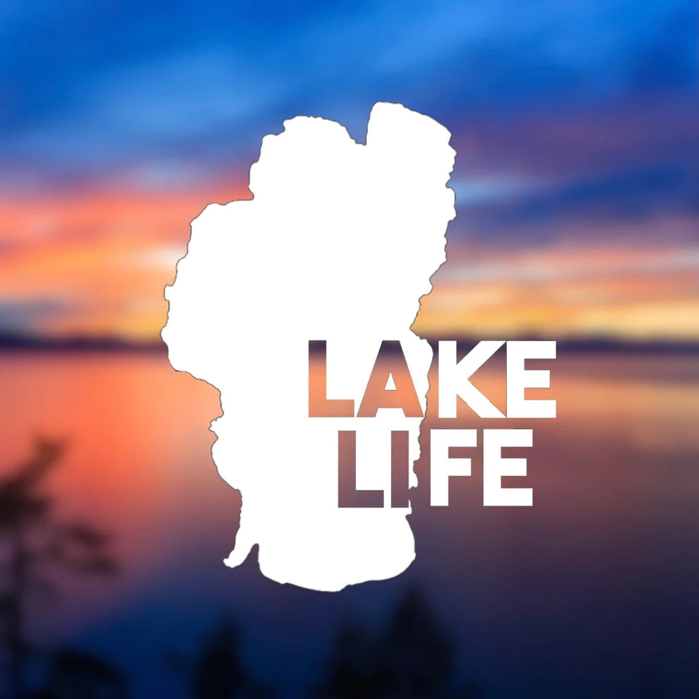 Tahoe lake life vinyl transfer decal