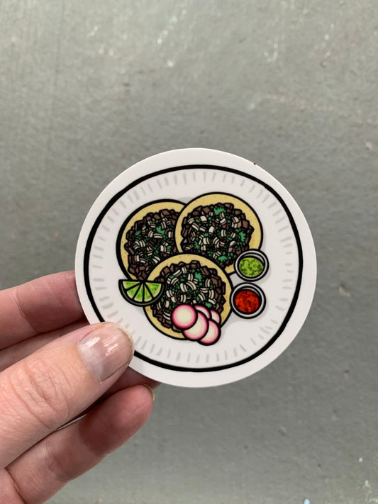 Street tacos food sticker