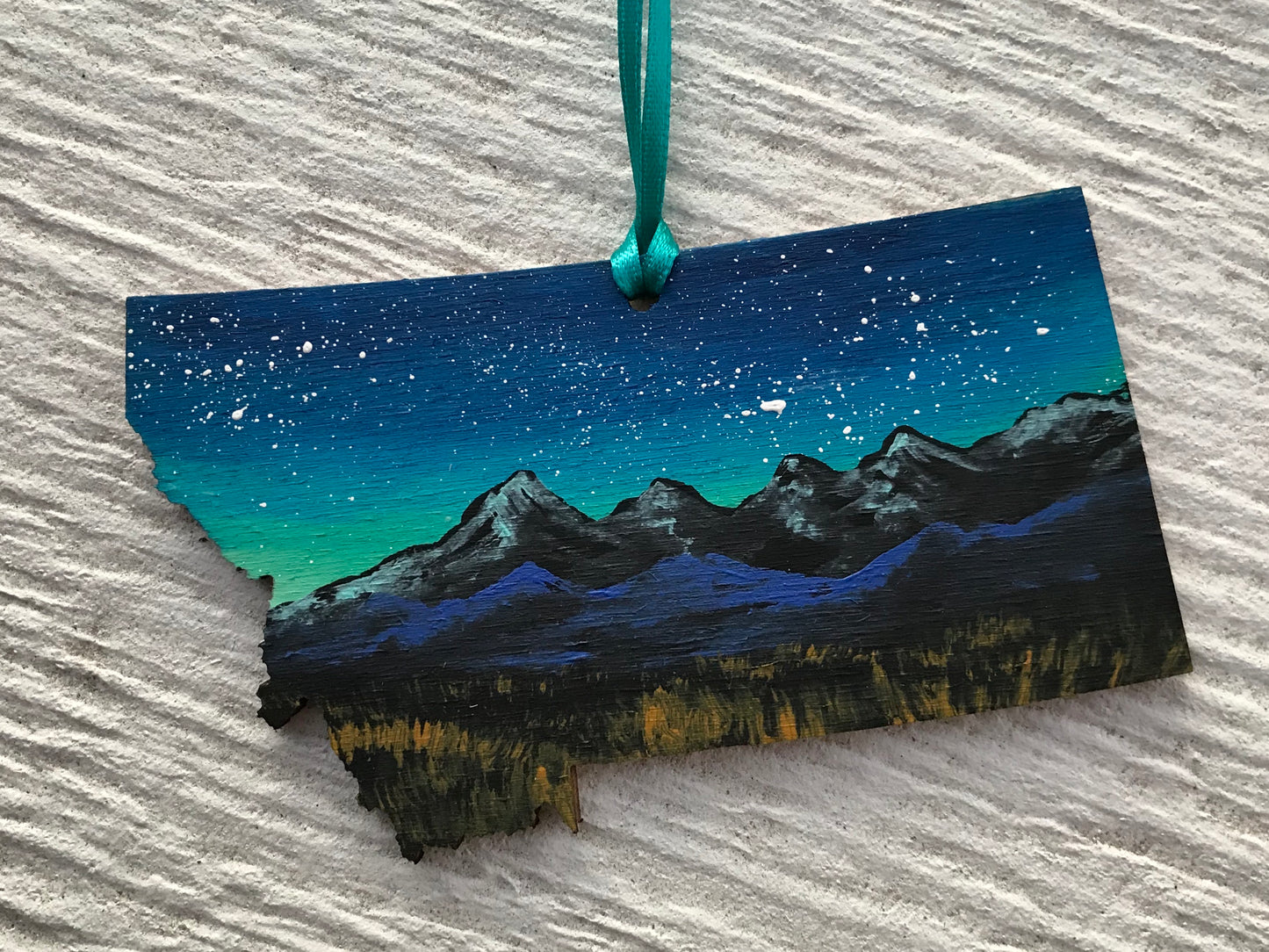 Montana mission mountains ornament