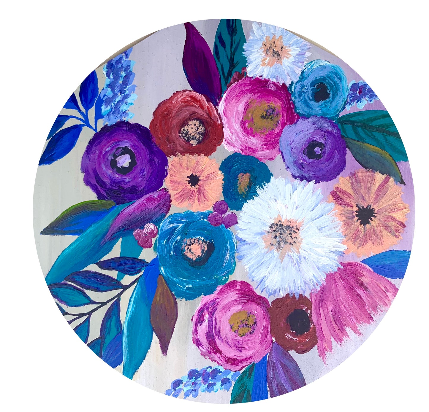 Colorful floral bouquet sticker