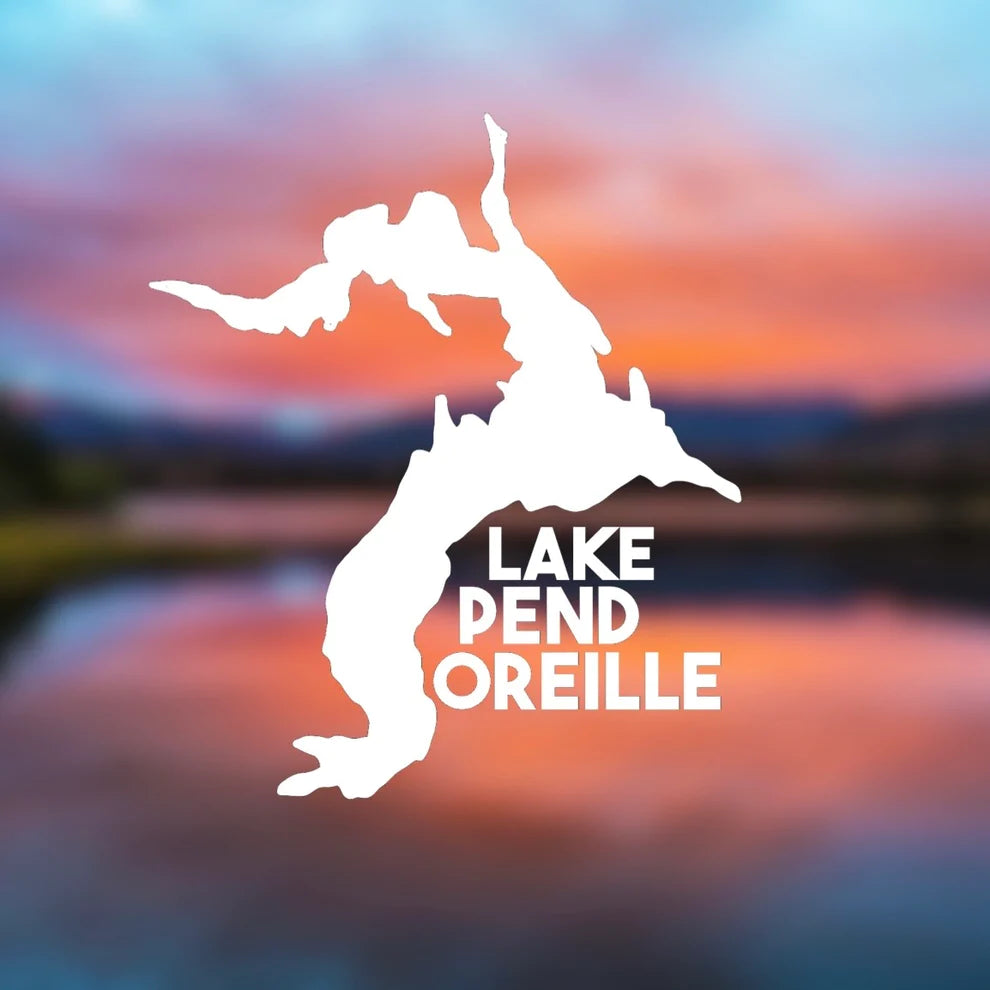 Lake pend orielle vinyl transfer decal