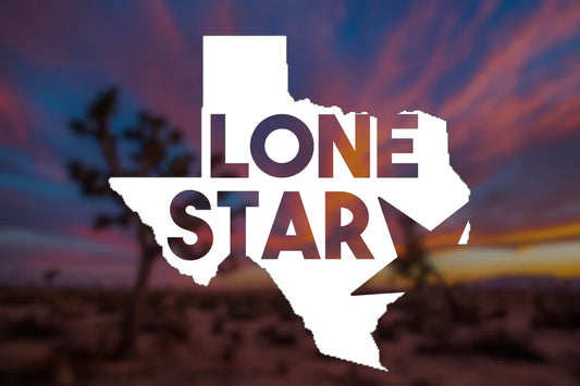 Texas lone star vinyl transfer decal
