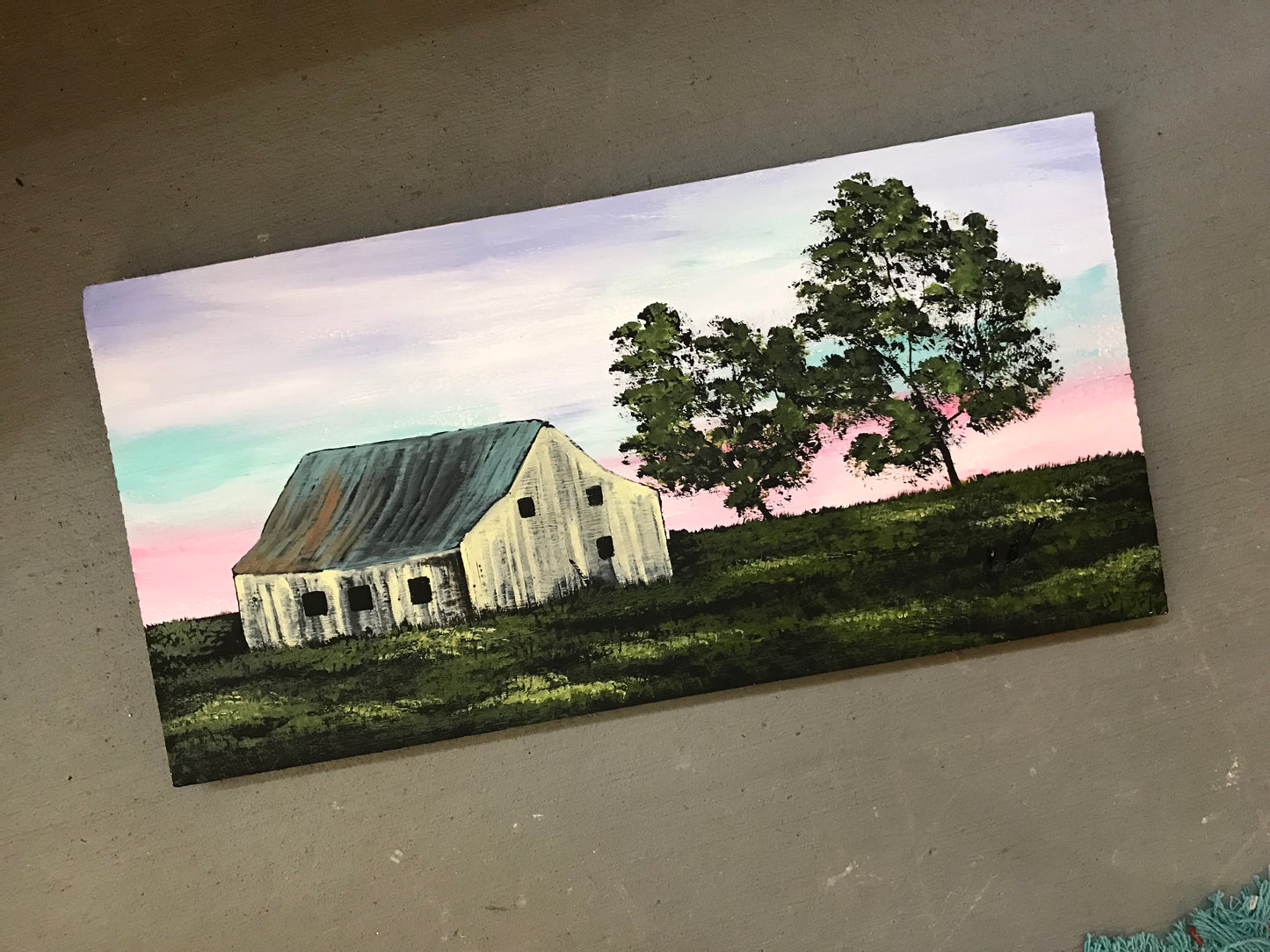 Farm barnwood painting