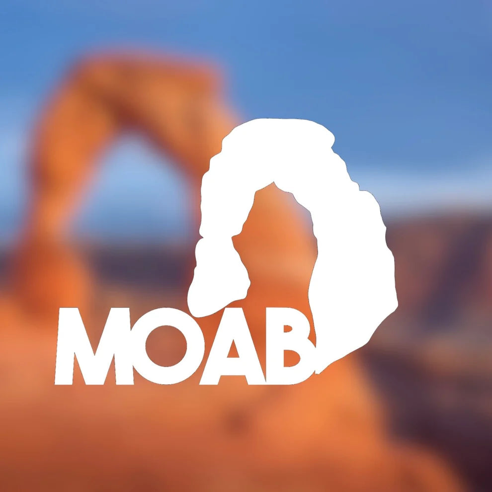 Moab Utah arch vinyl transfer decal