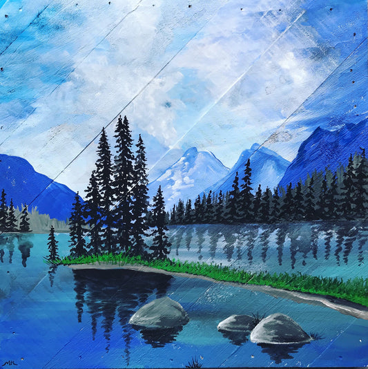 Jasper lake painting