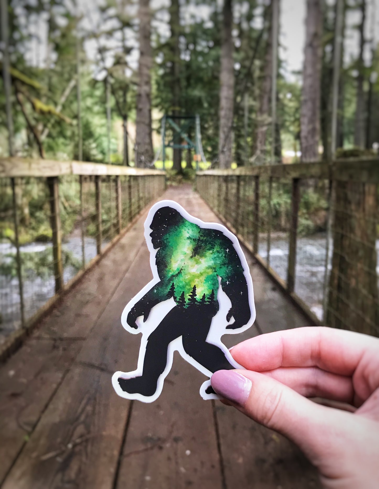 Bigfoot Sasquatch vinyl sticker big foot