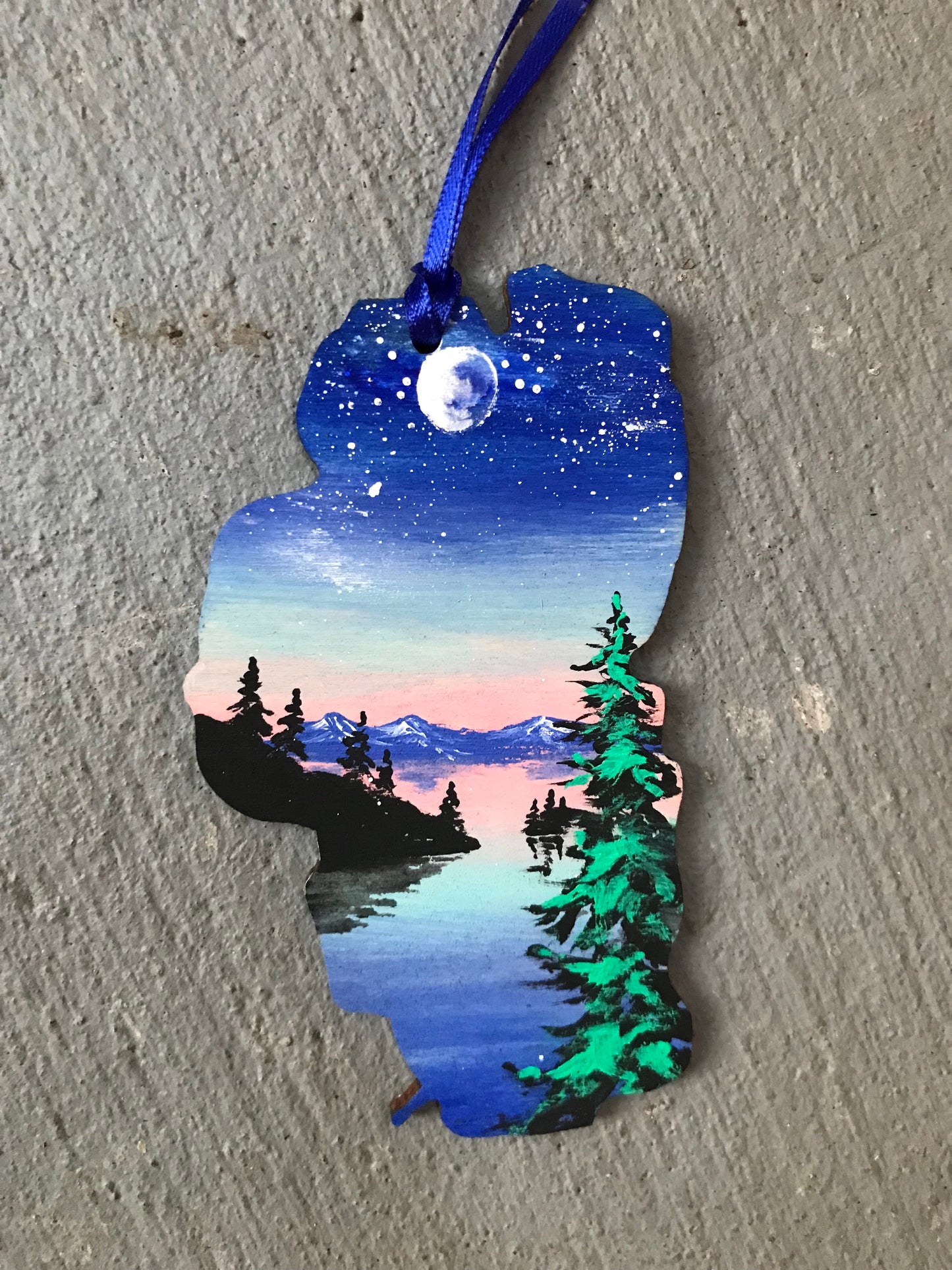 Lake Tahoe Christmas ornament